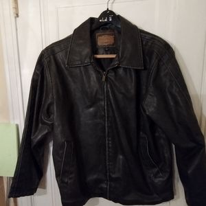 Men's leather coat
